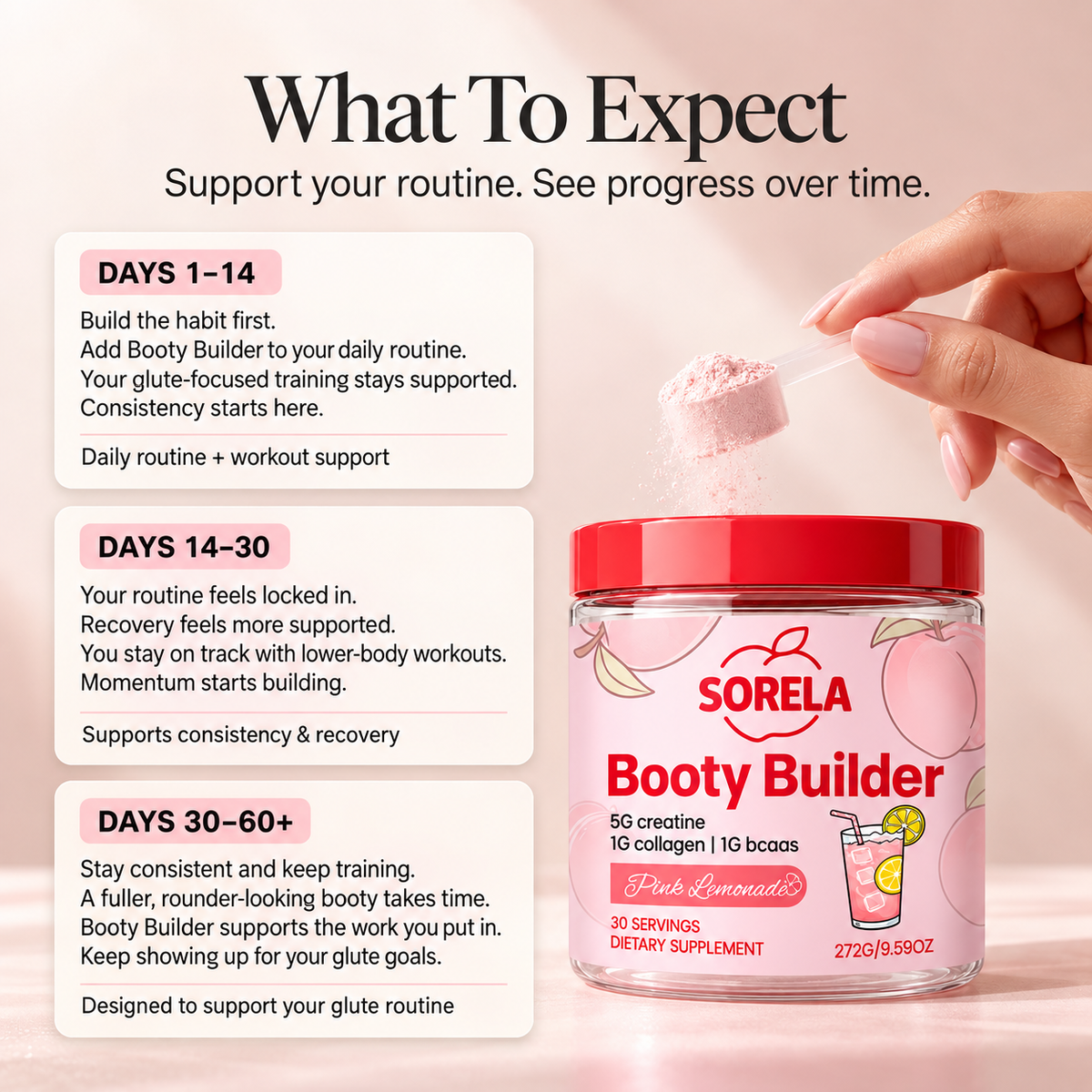 Sorela Booty Builder - Creatine By Women, For Women